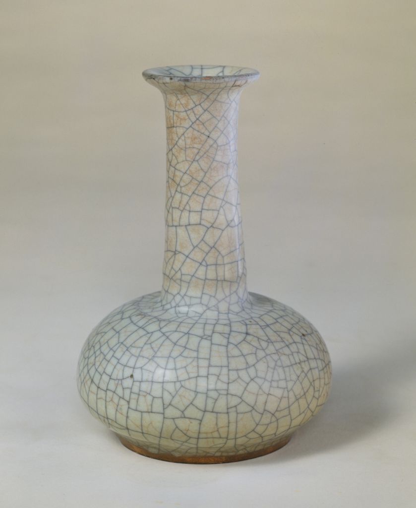 图片[1]-Ge Kiln celadon string vase-China Archive